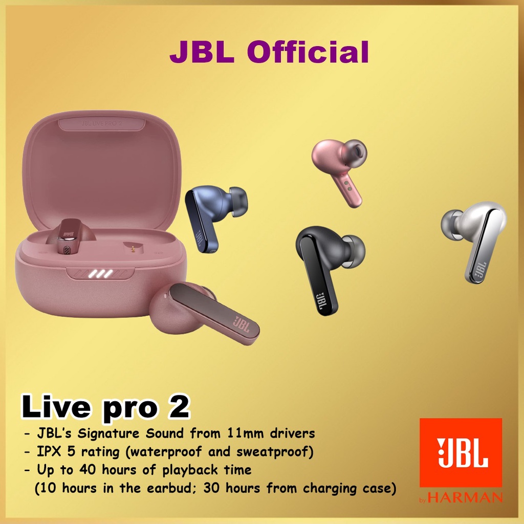 JBL Live Pro 2 True Wireless Noise Cancelling Earbuds TWS Live Pro2