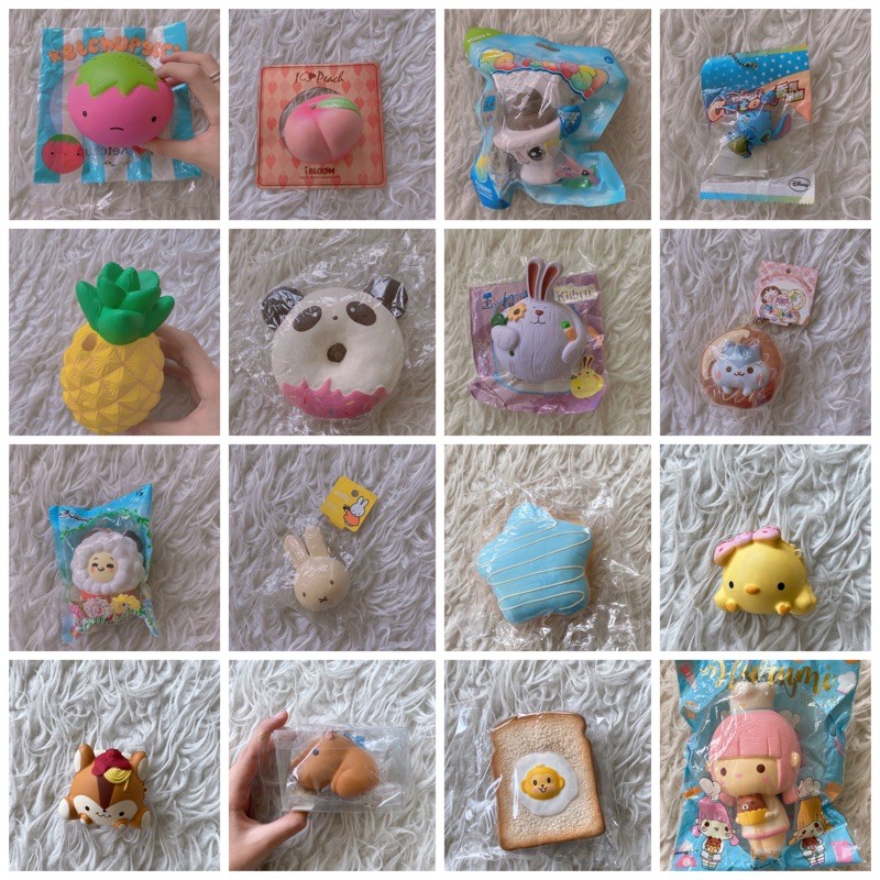 FLASH SALE SQUISHY MURAH LIAT DESKRIPSI mada ibloom, rare squishy, creamicandy, punimatu, smooshy
