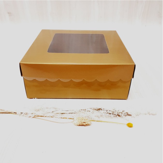 

Dus kue per 5pcs kotak kue kotak cake box kue kotak pudding gold mika