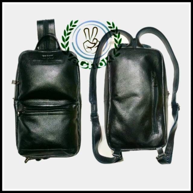 Tas Sling Bag Ransel Jinjing Pria Wanita Kulit Sapi Asli - KickersCFJ495