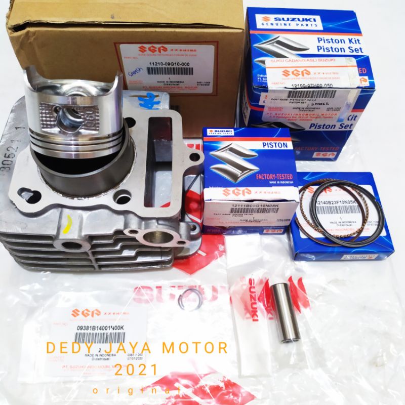 BLOK SEHER +PISTON KIT, SMASH old  SMASH NEW PRODUK ASLI SUZUKI SGP 100%o