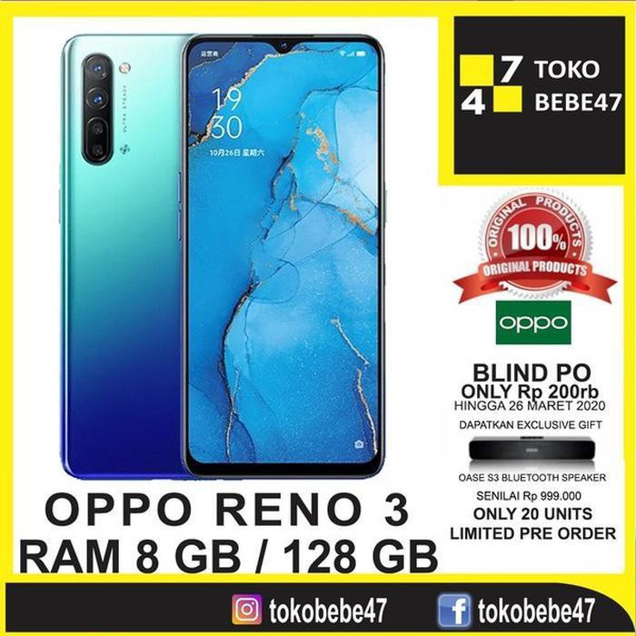 Harga Murah Hp OPPO RENO 3 RAM 8GB ROM 128GB GARANSI RESMI OPPO INDONESIA