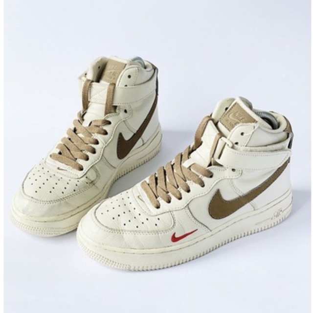 Nike Air Force 1 AF1 milk white light brown
