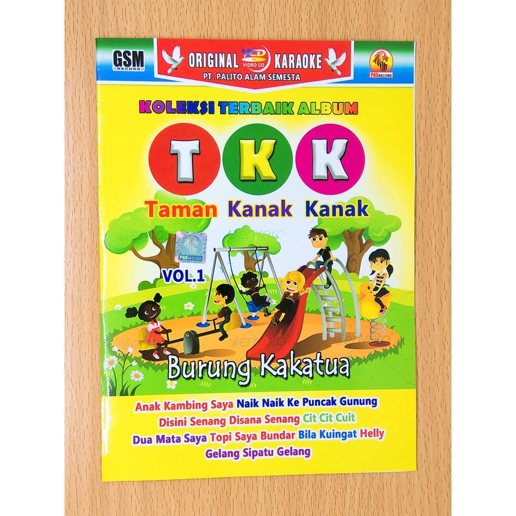 Kaset Dvd Original Album Terbaik Lagu Taman Kanak Kanak Vol 1