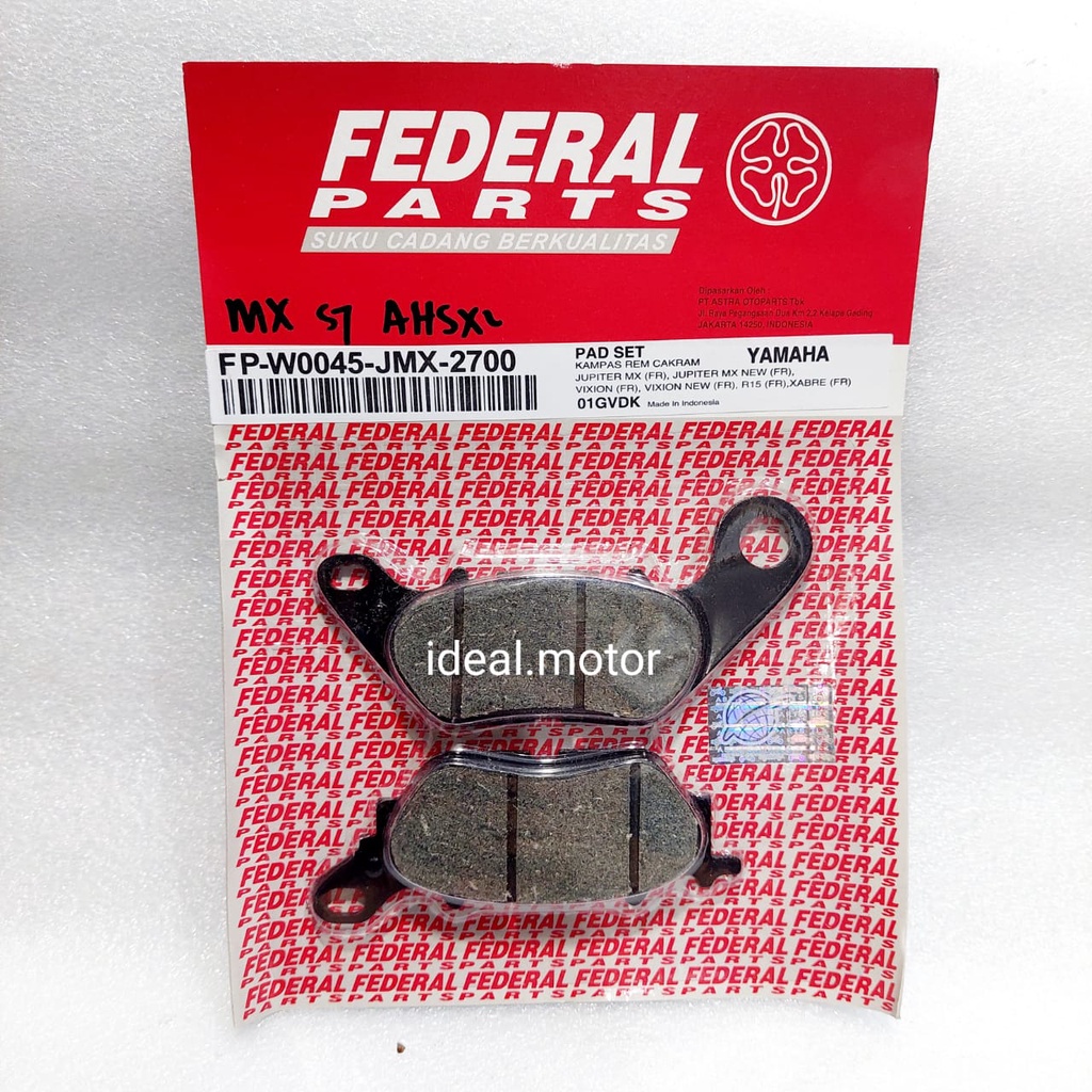 kampas rem depan dispad discpad Jupiter Mx Mio New MIo J Federal FP W0045 JMX 2700