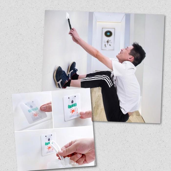 Tempelan Gantungan Tembok Kuat Hook Hanger Dinding Lemari Pintu Dapur Kualitas Terjamin