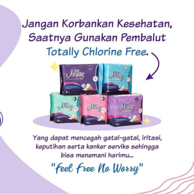 ☘️Yuri Kosmetik☘️ Missy pembalut kesehatan