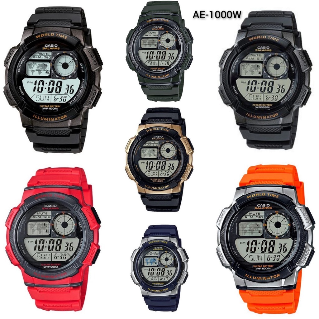 CASIO JAM TANGAN PRIA AE-1000W ORIGINAL GARANSI RESMI