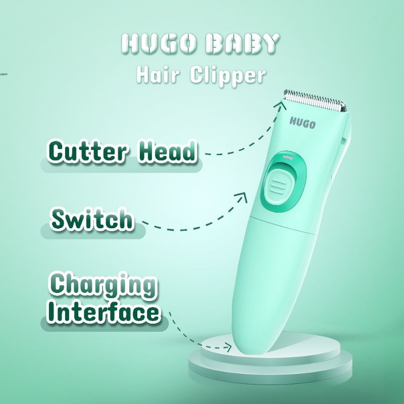 HUGO BABY Hair Clipper Trimmer - Alat Cukur Rambut Bayi Balita