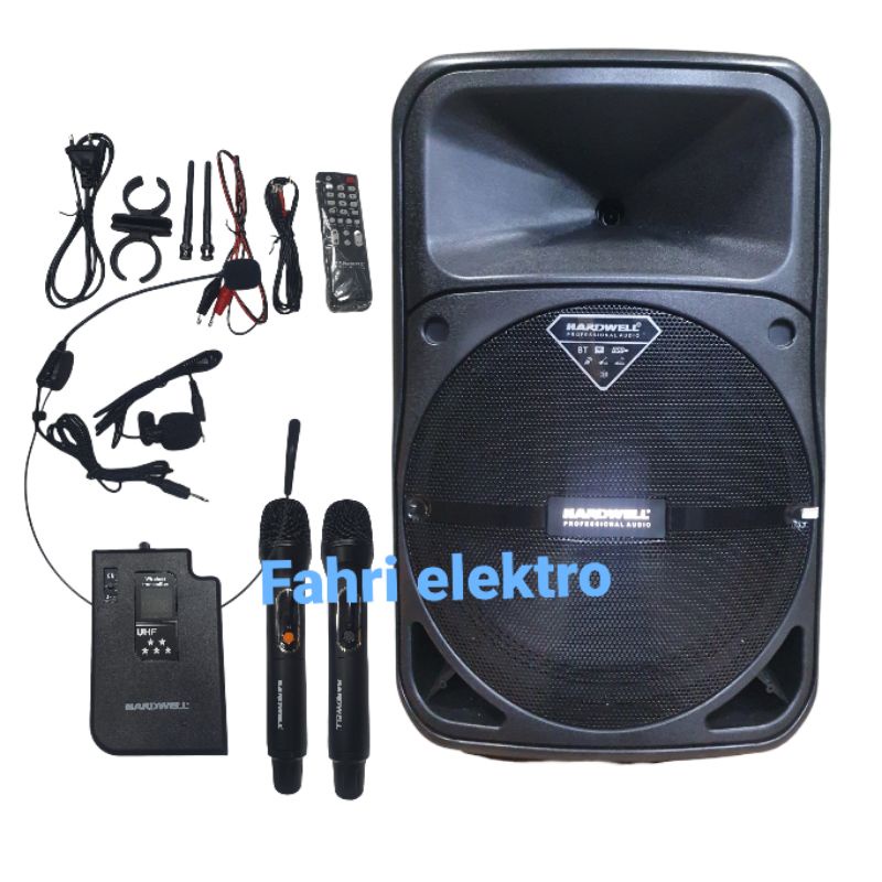 Jual Speaker Aktif Portable 12 Inch Hardwell PowerFull 12 Pro Bluetooth ...