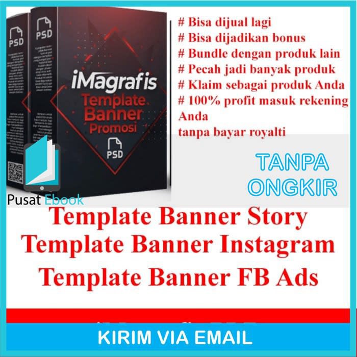 TERMURAH plr Imagrafis Template banner Promosi - Data Digital
