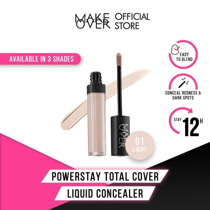 (GOSEND/COD) MAKE OVER POWERSTAY TOTAL COVER LIQUID CONCEALER