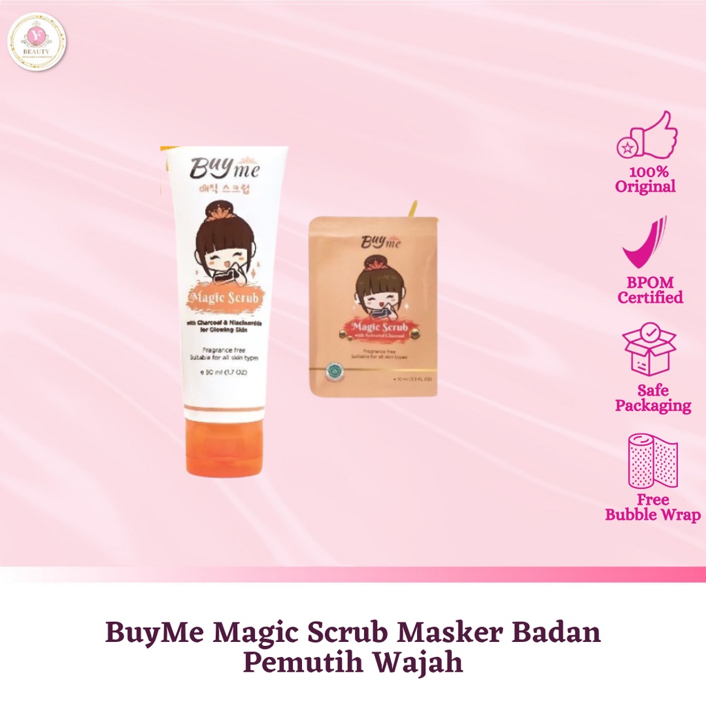 ✨YF BEAUTY ✨ BuyMe Magic Scrub Masker Badan Pemutih Wajah BPOM