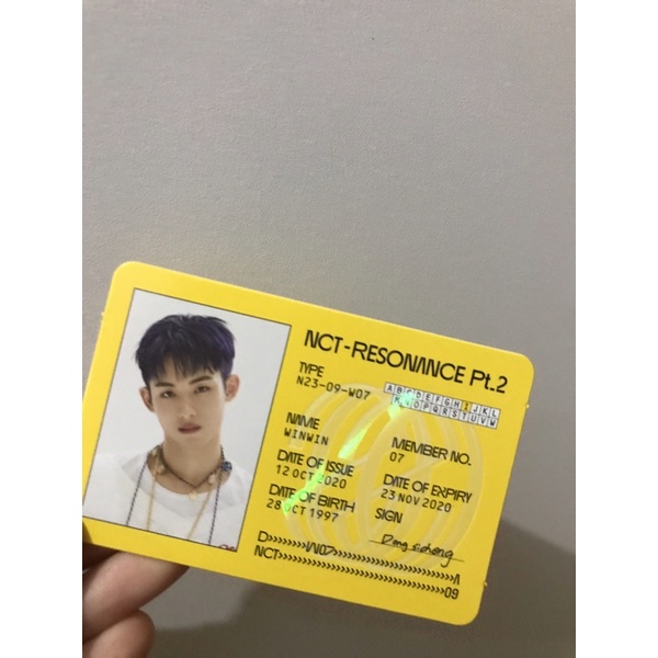 ID Card WINWIN Departure