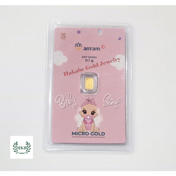 Logam Mulia ANTAM Micro Gold Baby Girl  0.1 Gram 24K Fine Gold 999.9