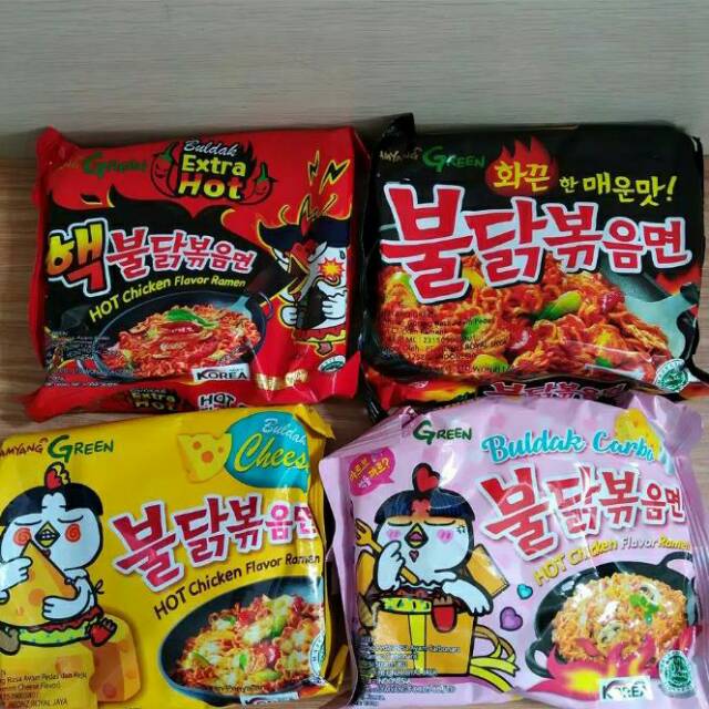 

HALAL SAMYANG GREEN Hot Chicken Ramen All Varian Rasa Cheese Original Extreme