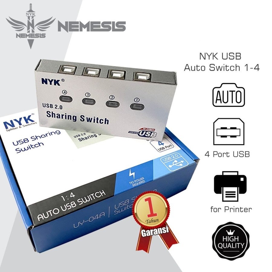 NYK USB Auto Switch 1 - 4