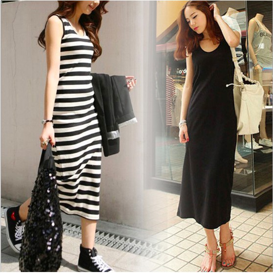 Dress Long Tanktop / Dress panjang Leher V maxi dress terlaris termurah