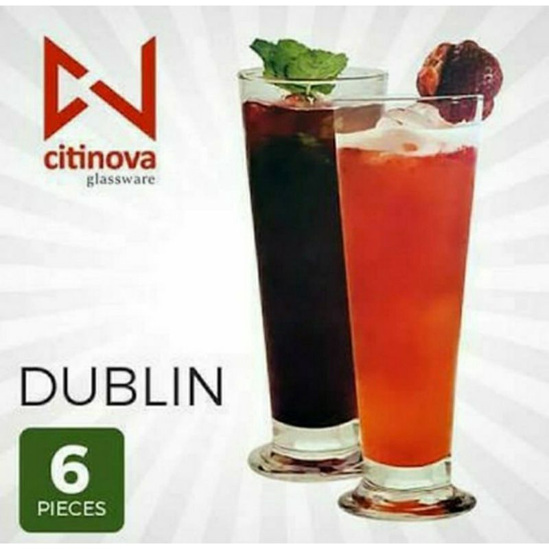 GELAS CITINOVA DUBLIN | GELAS KAFE | GELAS JUS 6 PCS