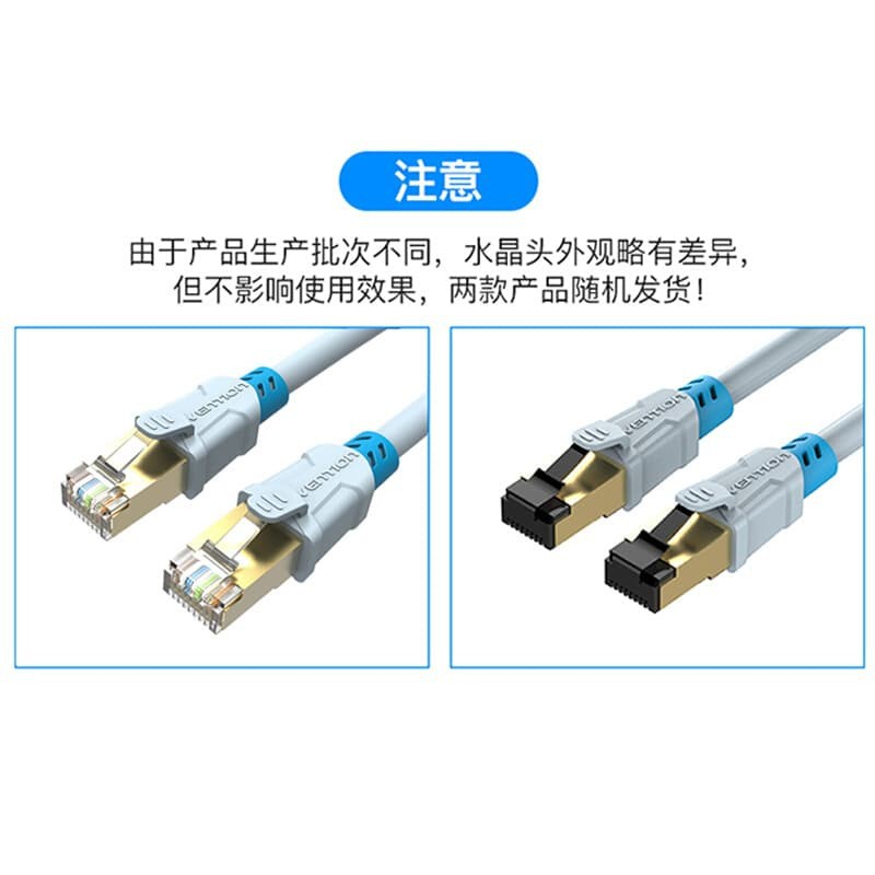 [1M - A06] Vention Kabel LAN RJ45 Cat 6 SSTP Double-Shielded