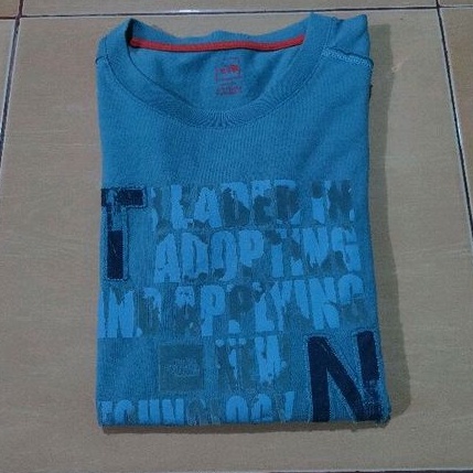 Kaos Lengan Panjang TNF Motif PETA Second Original
