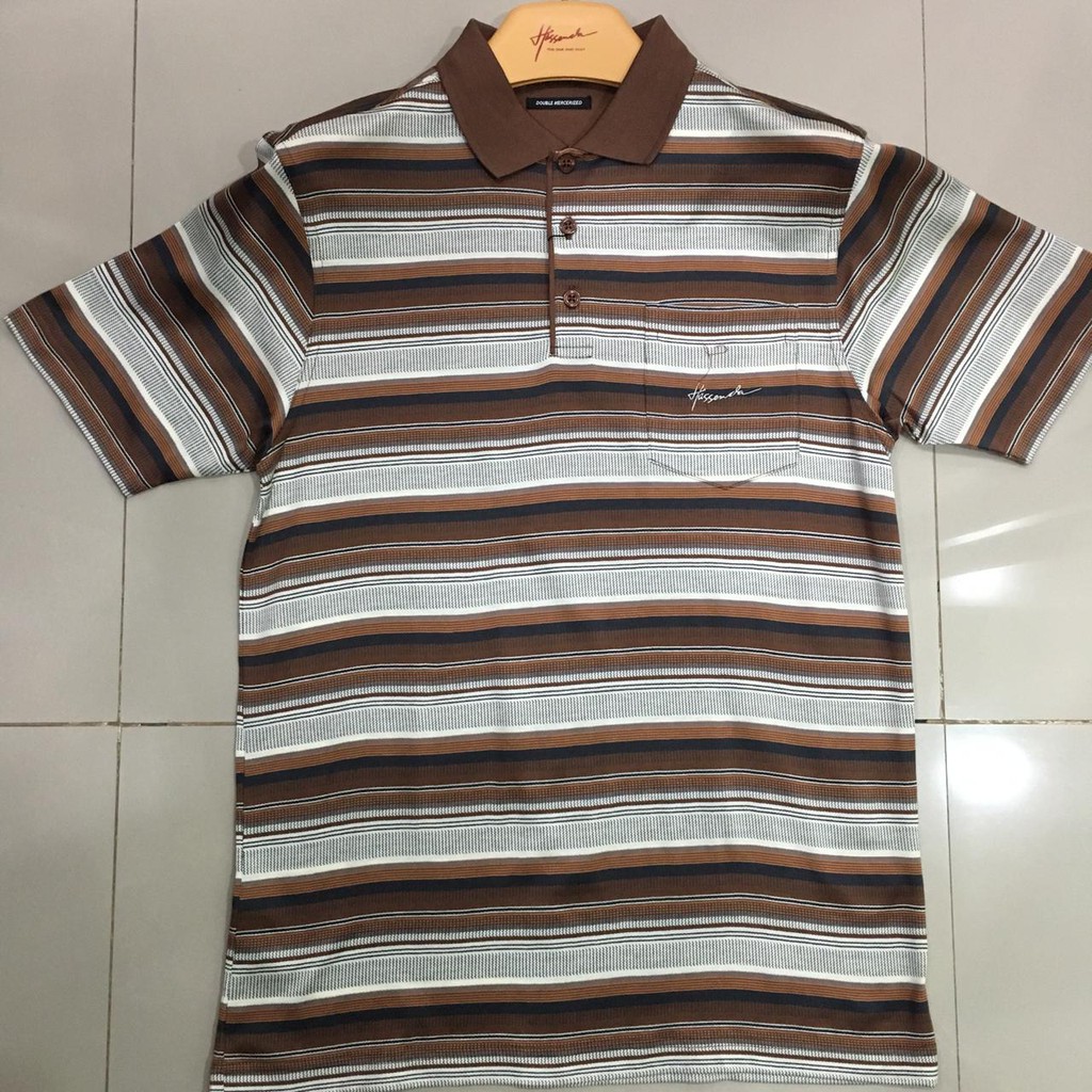 KAOS POLO MAN HASSENDA / BAJU POLO SALUR / BAJU PRIA