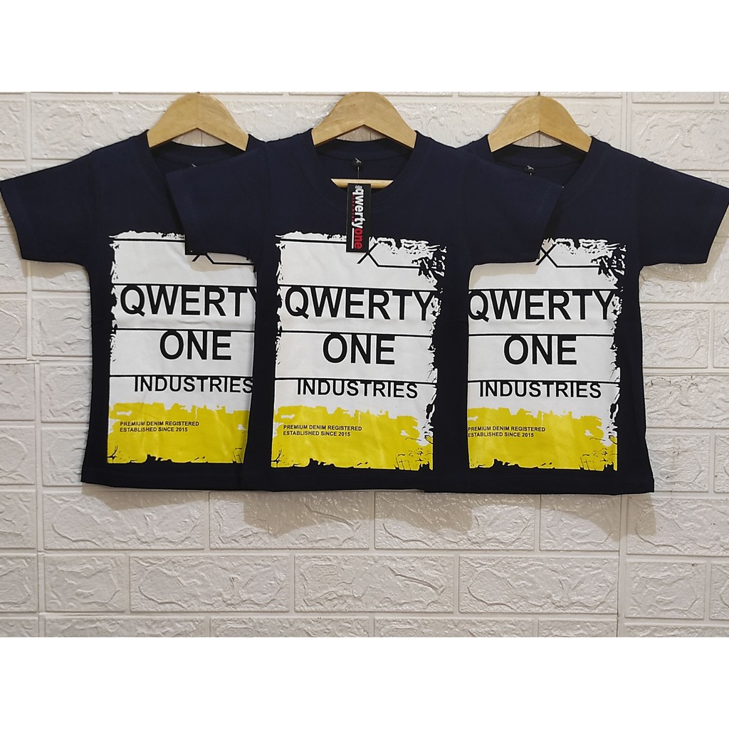 QwertyOne Kaos Anak Distro Industries Navy 1-10 Tahun