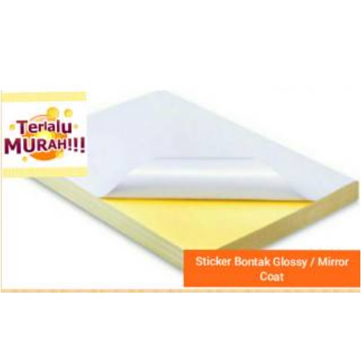 

Bontak CAMEL Mirror coat / Stiker glossy / chromo / cast coated MERK CAMEL 1pak isi 20lembar Ukuran FOLIO / F4 (21.5 x 33cm) A4 (21x29.7) A3+ (32x48)