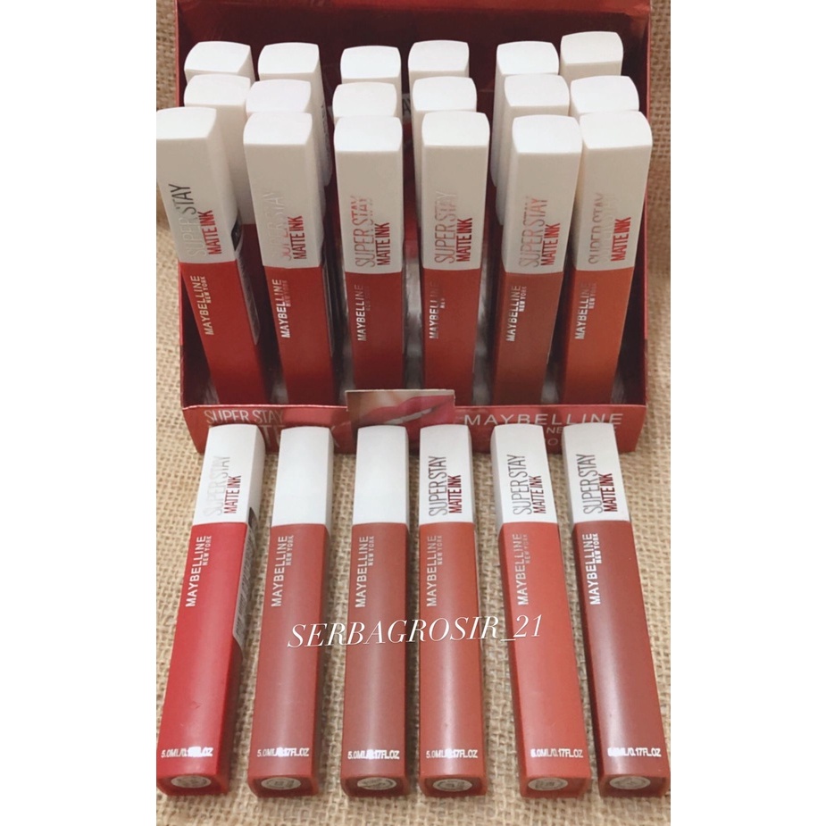 [12PCS] LIPCREAM MAYBELLINE SUPERSTAY MATTE INK 6188B / LIPCREAM MAYBELLINE BARCODE