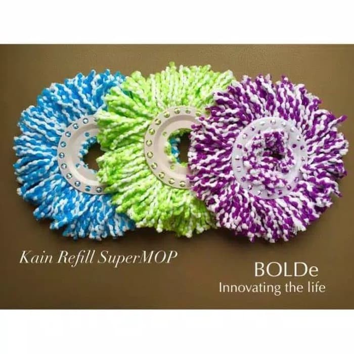 super mop refill 1 set  BOLDe 3pc - kain pel microfiber refil supermop