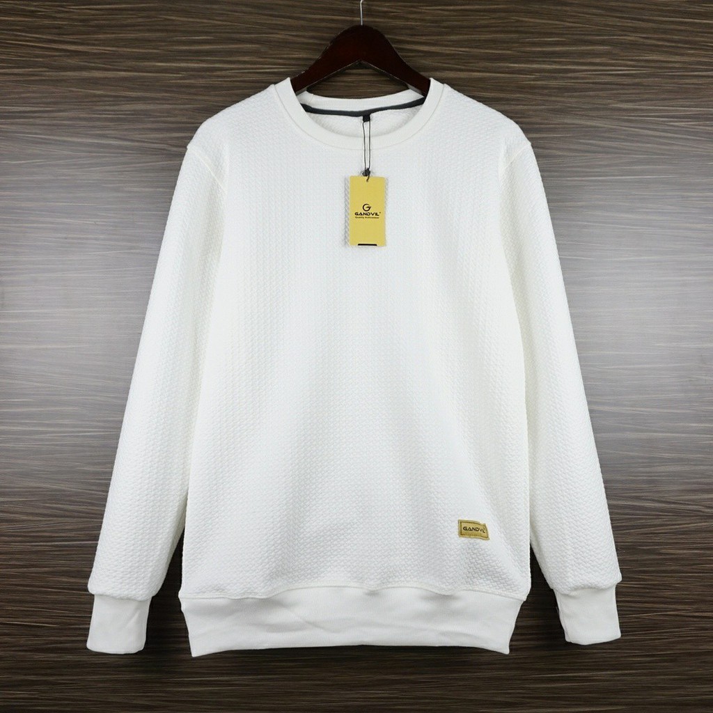 Sweater Hoodie Pria Trend CREWNECK Fleece Korean Style Sweater Hoodie Pria Trend CREWNECK Fleece Korean Style