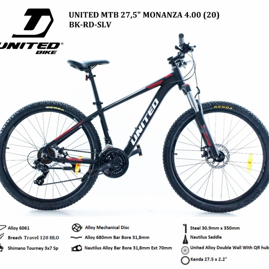Sepeda MTB 27.5 United Monanza 4.0 (2021) Alloy