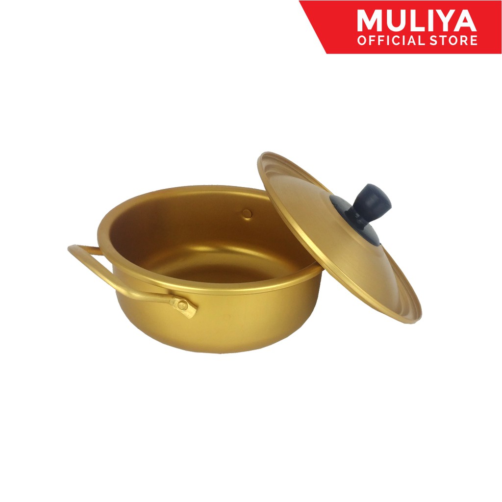 Panci RAMYUN 16 cm Muliya PST-16 GOLD Panci Korea / Panci Mie Korea / Korean Noodle Pot