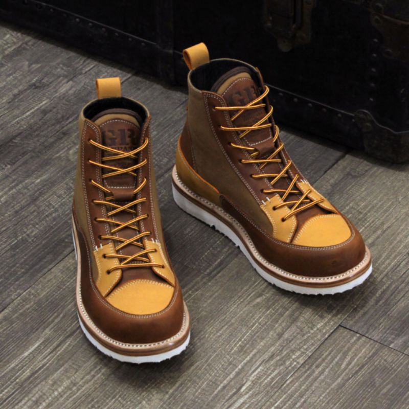 GR Company | Sepatu Boots Pria - Calcea Brown