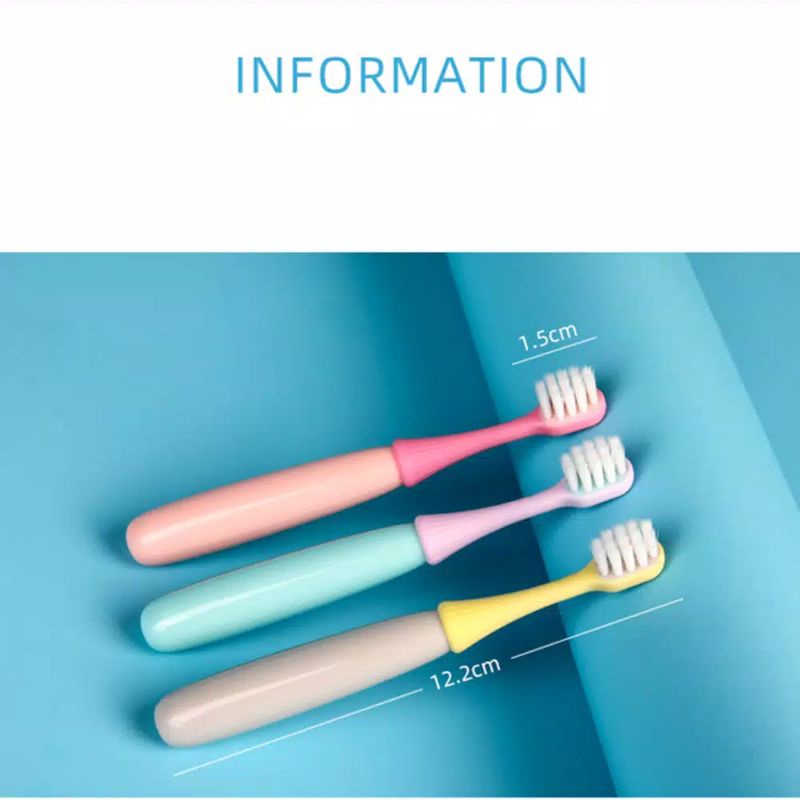 [Isi 3pcs] Sikat Gigi Anak Bayi Kids Toothbrush Set 2-6 Tahun