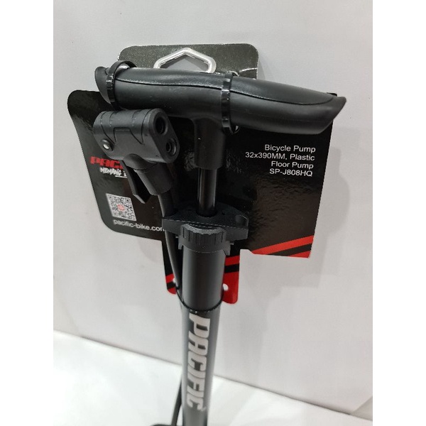 Pompa Sepeda 2 lubang SP-J808HQ &amp; Pompa Veron Black