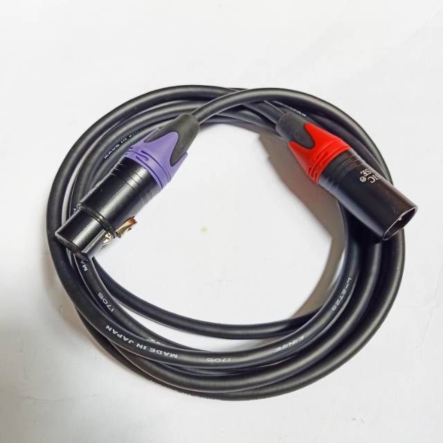 JACK MIC KABEL MIC CANON TO CANON KABEL CANARE 5 METER MADE IN JAPAN