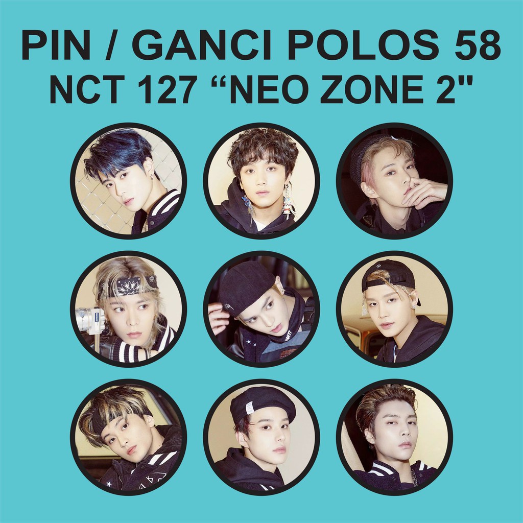 (READY STOCK) PIN / GANTUNGAN KUNCI POLOS 58 MM - NCT 127 NEO ZONE 2