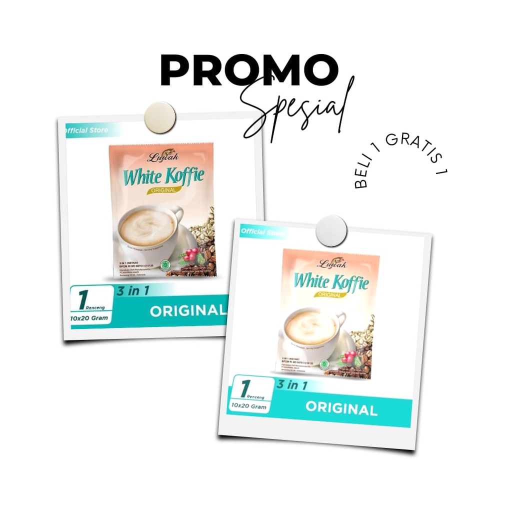 

BELI 1 GRATIS 1 Kopi Luwak White Koffie 20Gram