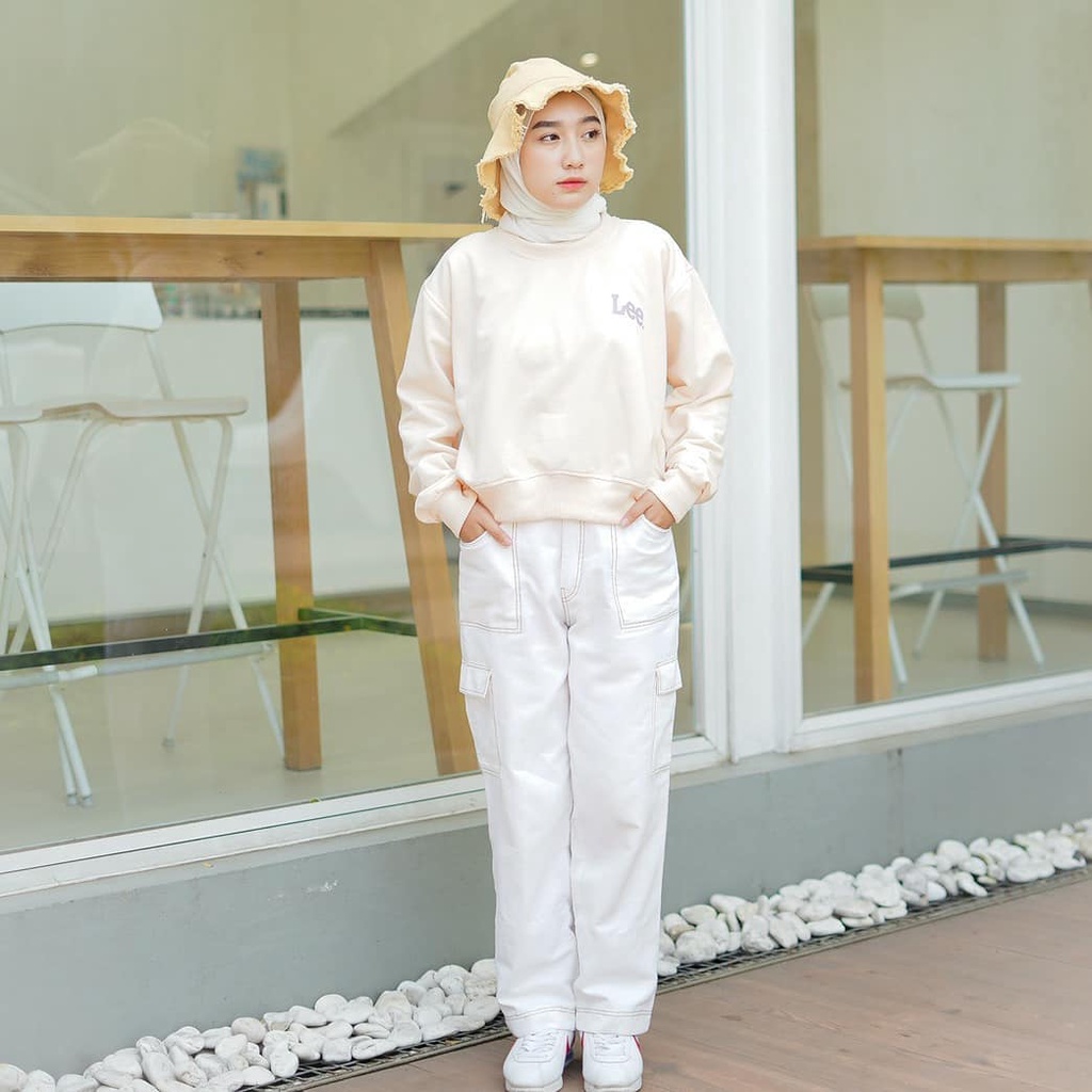 promo sweater crop terkini / SWEATER LEE CRO