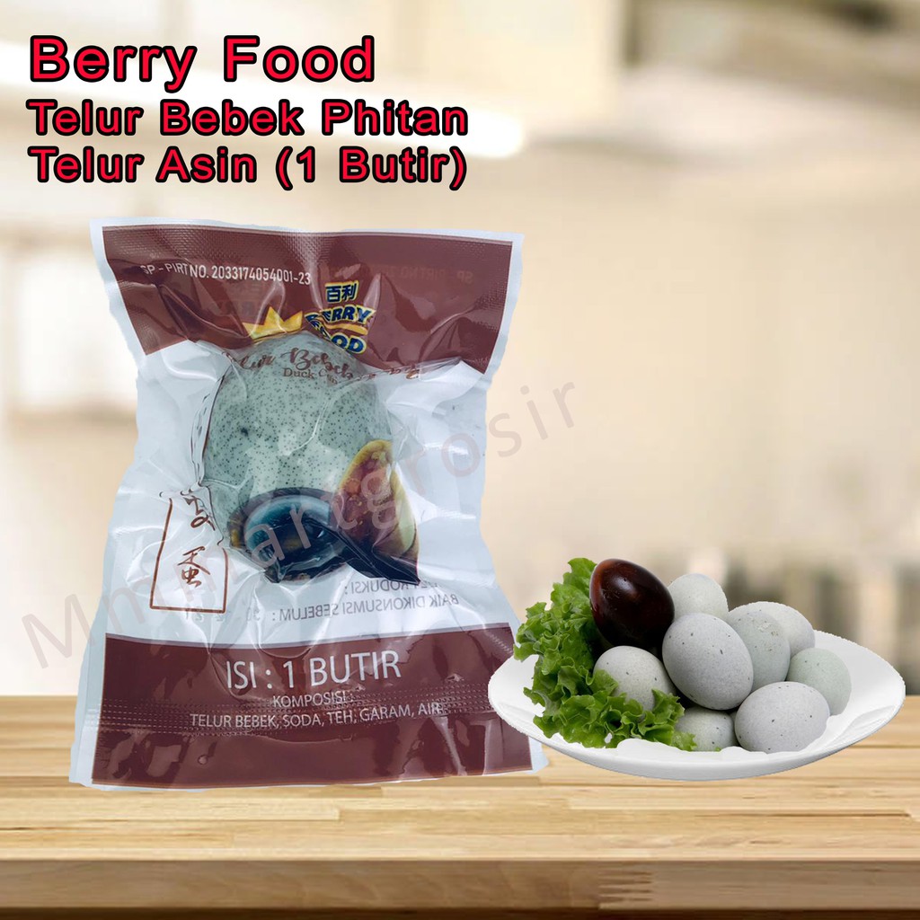 Berry Food / Telur Bebek Phitan / Telur Asin / 1 butir