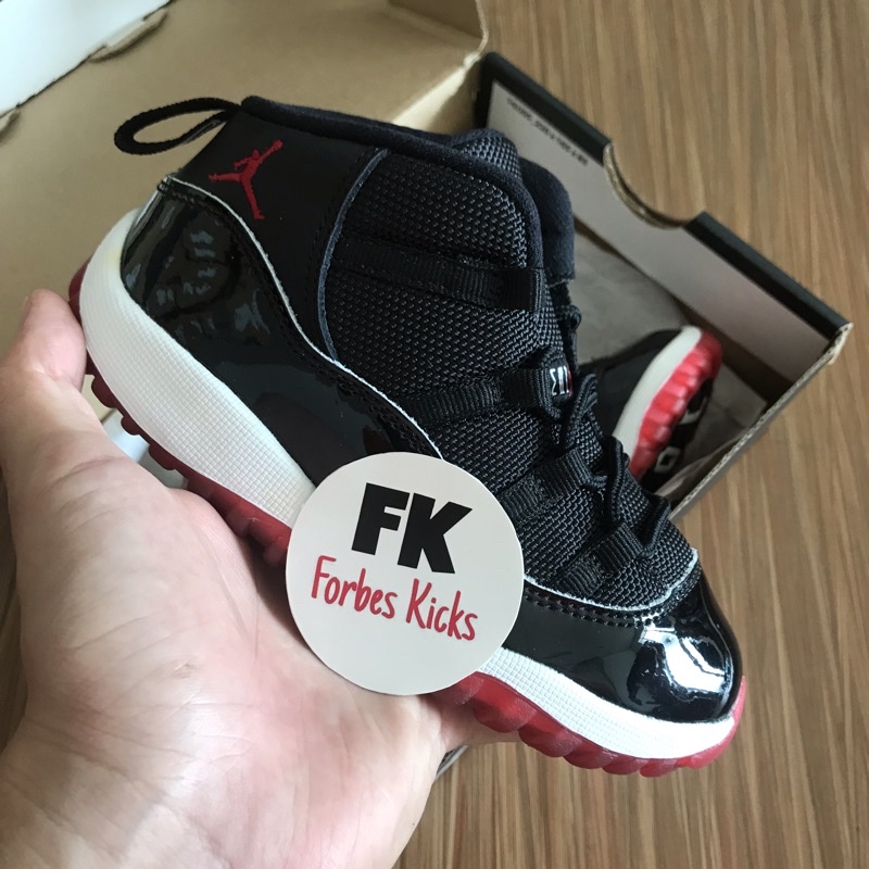 AIR JORDAN 11 RETRO HIGH PLAYOFFS BRED 2019 (TD TODDLER) || concord space jam