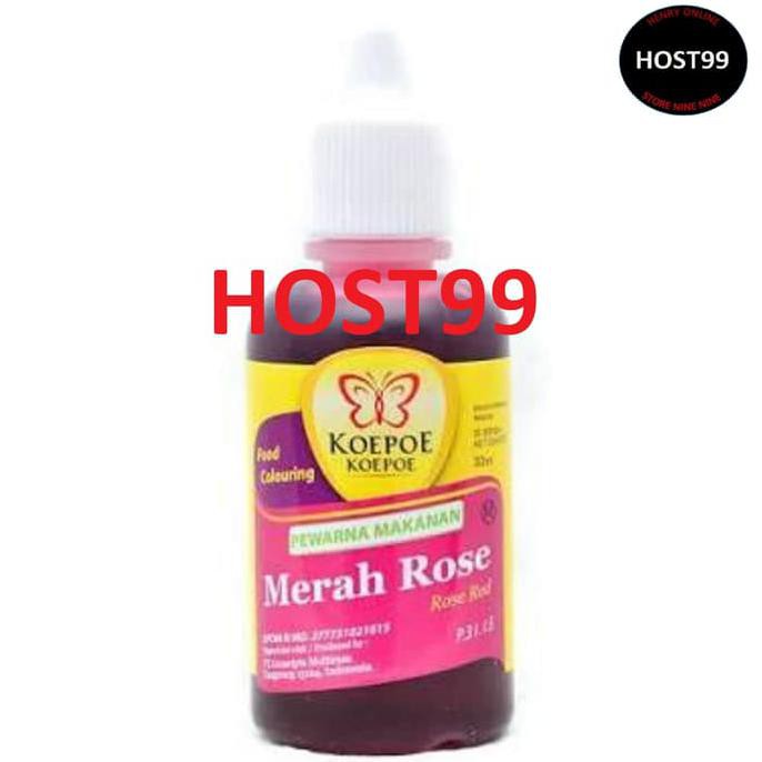 

31.87-Kue- Pewarna Makanan Cair Khusus Rose Koepoe Koepoe 30Ml -Terlengkap-Termurah-Dijamin.