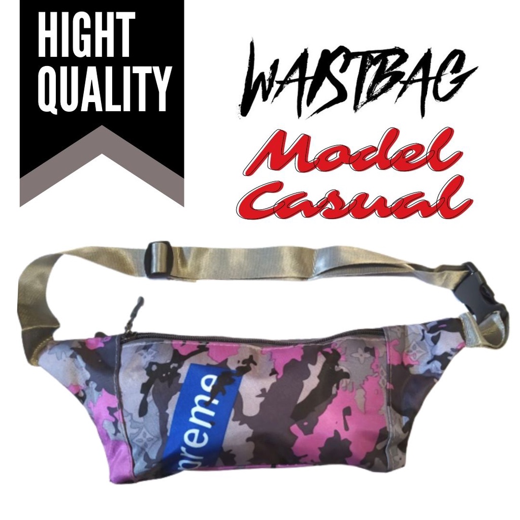 WAISTBAG HANDBAG TAS LEVEL URBAN PACK PRIA WANITA 3 SEKAT FASHION SELEMPANG PINGGANG DISTRO KOREA MURAH FEFARM