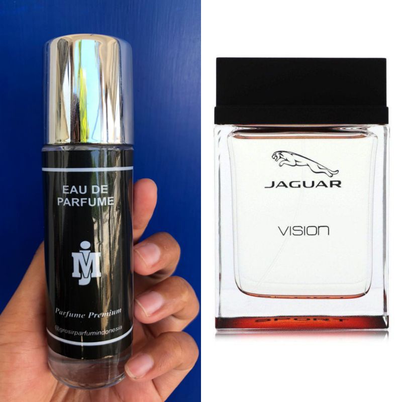 bos parfum jaguar vasion - platinum best seller - parfum unisex no. 64