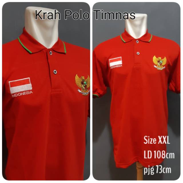 Krah Polo Timnas / Baju Timnas / T-shirt Timnas