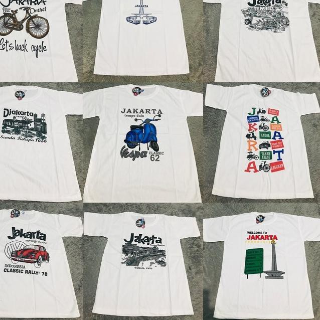 Terbaru Kaos Baju Pakaian Oleh Oleh Motif Jakarta Kota Tua Taman Mini Monas Anak Anak Dewasa B Shopee Indonesia