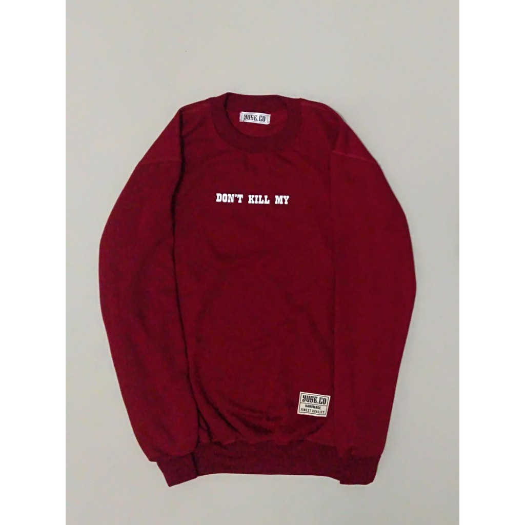 Jaket Crewneck DON’T KILL ME – RED Edition Trendy Casual Unisex Good Brand Quality Stylish