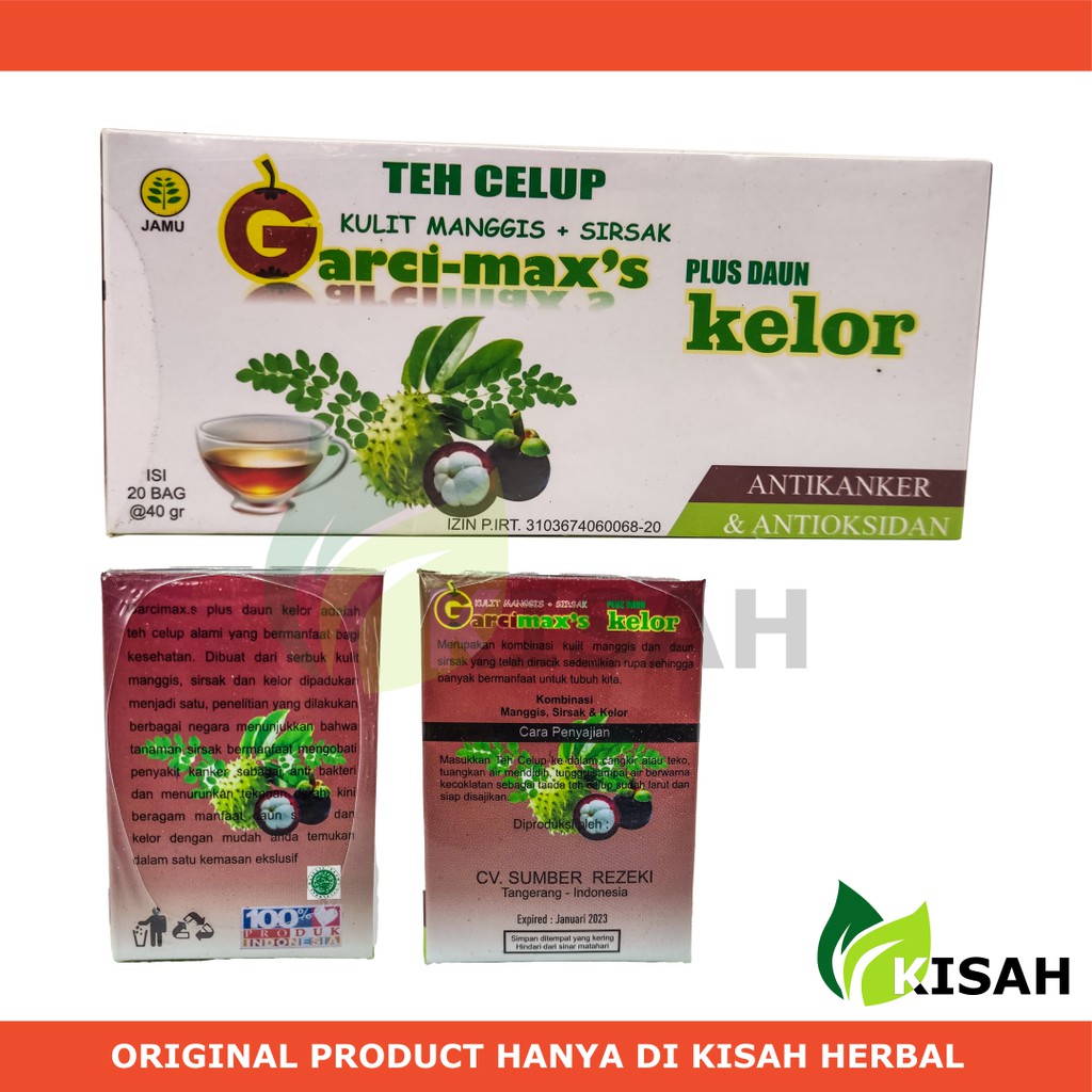 GARCIMAX Teh Celup Herbal 20 Kantong - Minuman Herbal Anti Kanker dan Terapi Kolesterol Jantung