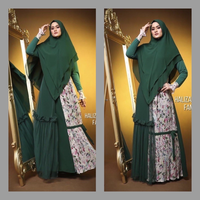 haliza kode 201J (gamis aja) original by haliza syari